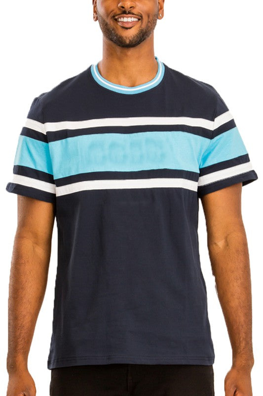 COTTON THREE STRIPE T-SHIRT